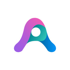 Monogram design vector logo. Monogram initial letter mark A logo design. Monogram design vector logo. Monogram initial letter mark A logo design simple A monogram