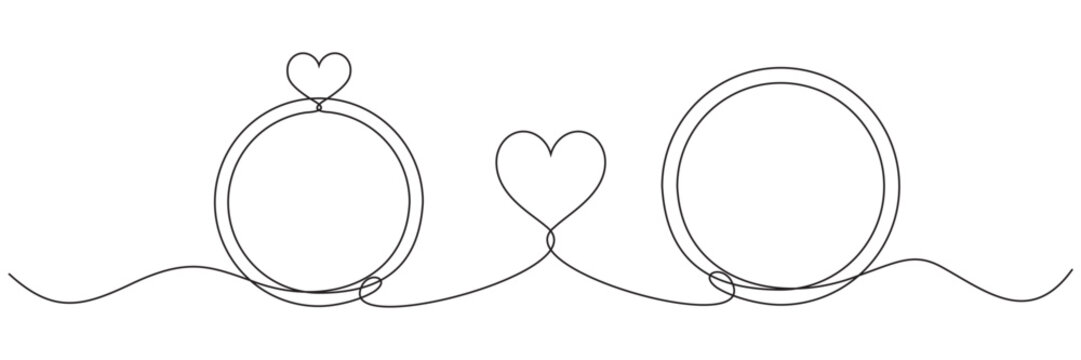 rings and heart