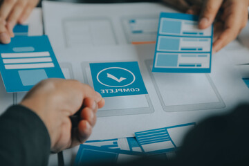 ux Graphic designer creative sketch planning application process development prototype wireframe...