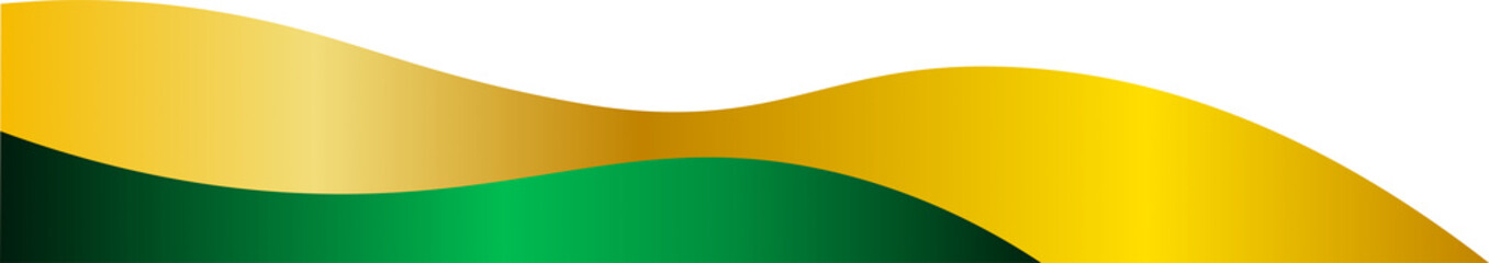 Green and Gold Border Frame Design Element Isolated Vector