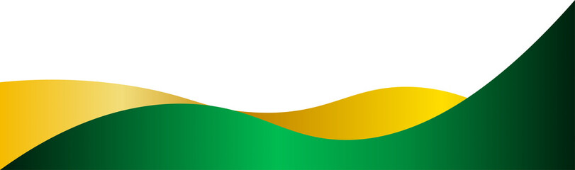 Green and Gold Border Frame Design Element Isolated Vector