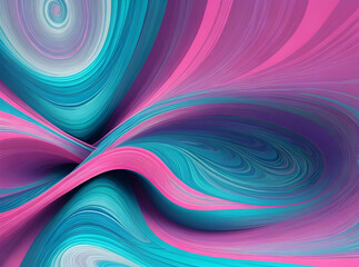 3d render abstract pink with blue color background. Swirled 3d macro. Trendy modern abstract background perfect for wallpaper and background.