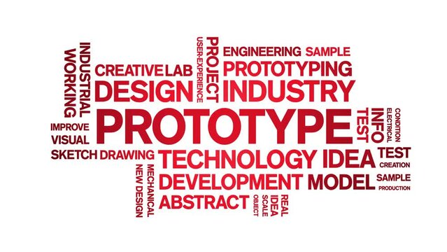 Prototype animated tag word cloud;text design animation kinetic typography seamless loop.