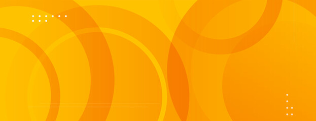 abstract orange or yellow banner background with overlapping circles