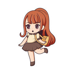 Chibi Anime Character Design Illustration