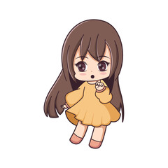 Chibi Anime Character Design Illustration