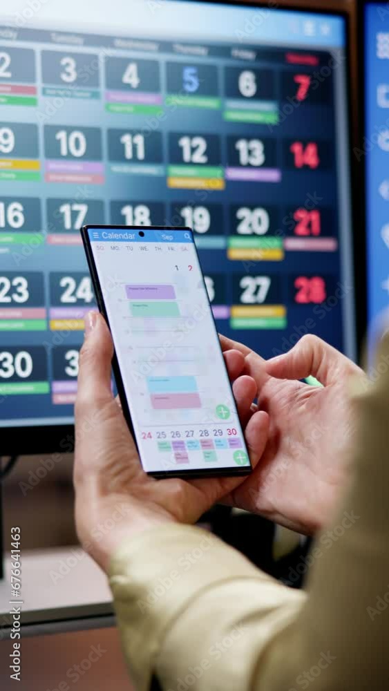 Aufkleber efficiently organize your days with smart calendar, planner