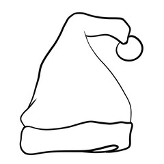 hand drawn santa hat