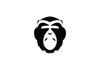 Baboon minimal style icon illustration design