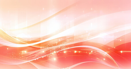 abstract red festive background with gradient curve waves.