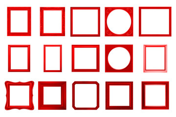 フレームデザイン赤色 | Generative AI