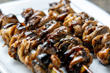 うなぎ肝串焼き。
