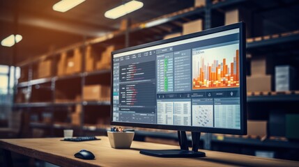 Businessman uses computer for document management, online document database database technology notes File access Sharing documents.