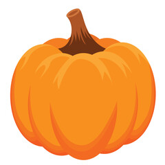 autumn pumpkin isolated on white