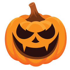 halloween orange pumpkin illustration