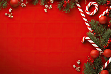 christmas background with christmas decorations