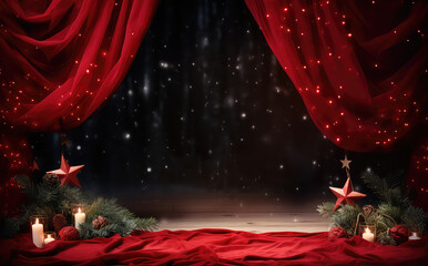 christmas background with christmas decorations