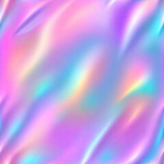Iridescent texture background. Hologram gradient neon color