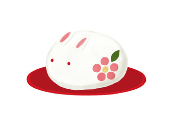 Fototapeta premium Japanese rabbit sweets