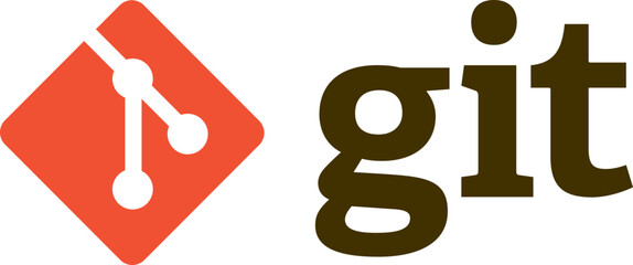 Git Logo: A Symbol of Collaboration and Version Control - obrazy, fototapety, plakaty