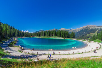 Montagnoli Lake, Madonna di Campiglio. Trentino, Italy