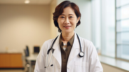 アジア人の女医