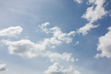 Blue sky with clouds nature background