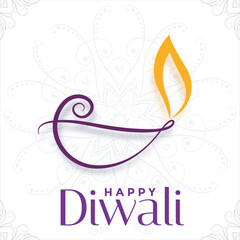 Happy Diwali New Year Festival Day Post Design
