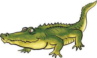 The cartoon crocodile
