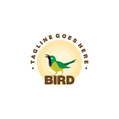 bird song logo, bird logo design
