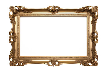 Baroque picture frame. Clipping path included