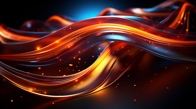 abstract background with glowing lines HD 8K wallpaper Stock Photographic Image 