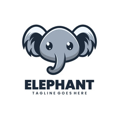  vector elephant mascot design