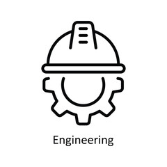 Engineering vector outline Icon Design illustration. Business And Management Symbol on White background EPS 10 File