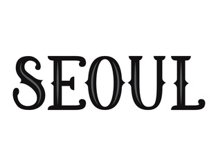 seoul city lettering