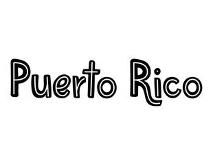 puerto rico country lettering
