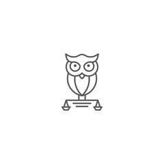 owl law design using line concept, court pillar