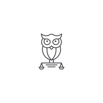 owl law design using line concept, court pillar