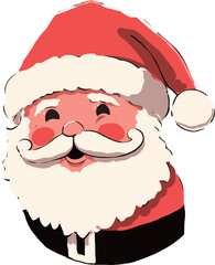 Santa Claus. Vector illustration of a Santa Claus with a beard.