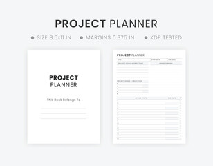 Simple Project Planner Template Printable. Best Resource Management Plan Template