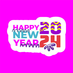 happy new year 2024. new year's eve party 2024. new year greeting cards with family, friends and relatives are more meaningful and fun
