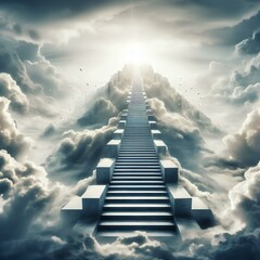 Staircase or Path to heaven, the concept of enlightenment.
