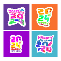 happy new year 2024. new year's eve party 2024. new year greeting cards with family, friends and relatives are more meaningful and fun