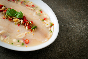 Steamed Fish in Spicy Lemon Sauce