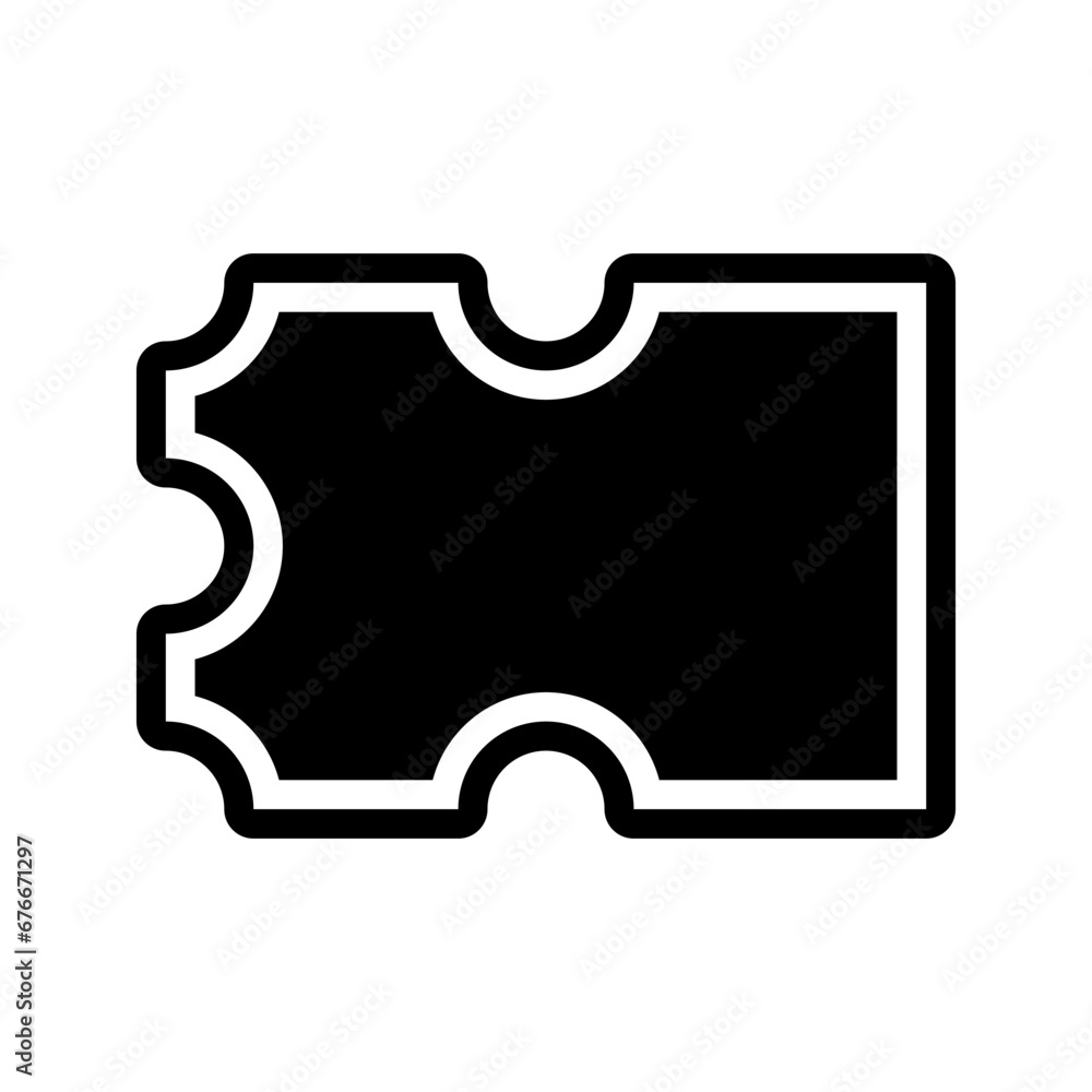 Aufkleber ticket icon vector. flat design style eps 10. can be used for mobile apps, websites and ui