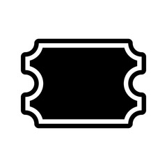 Coupon Icon Vector. Flat Black Icon Isolated on White Background.