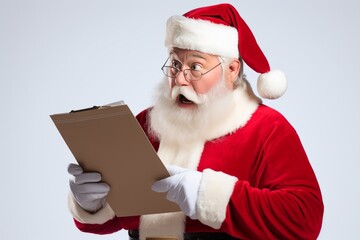 Naklejka premium Santa's Naughty List Generative Ai