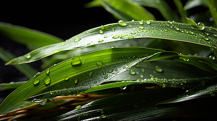 dew on a leaf HD 8K wallpaper Stock Photographic Image 