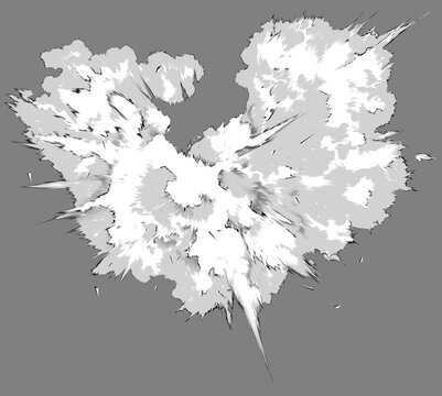 Ice explosion 02 monotone B