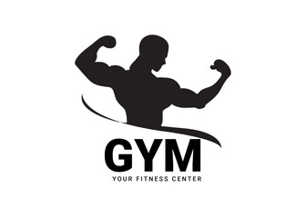 Gym Logo, Fitness Logo Vector, Design Suitable For Fitness, Sports Equipment, Body Health, Body Supplement Product Brands